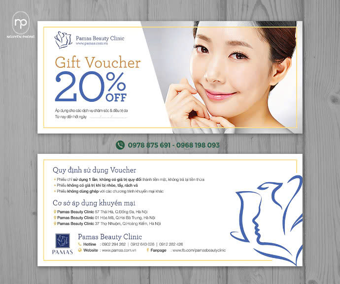 In voucher spa độc quyền – Thiết kế riêng, lấy liền trong 24h